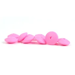 12mm Baby Teether Silicone Flat Lentil Beads for Jewelry