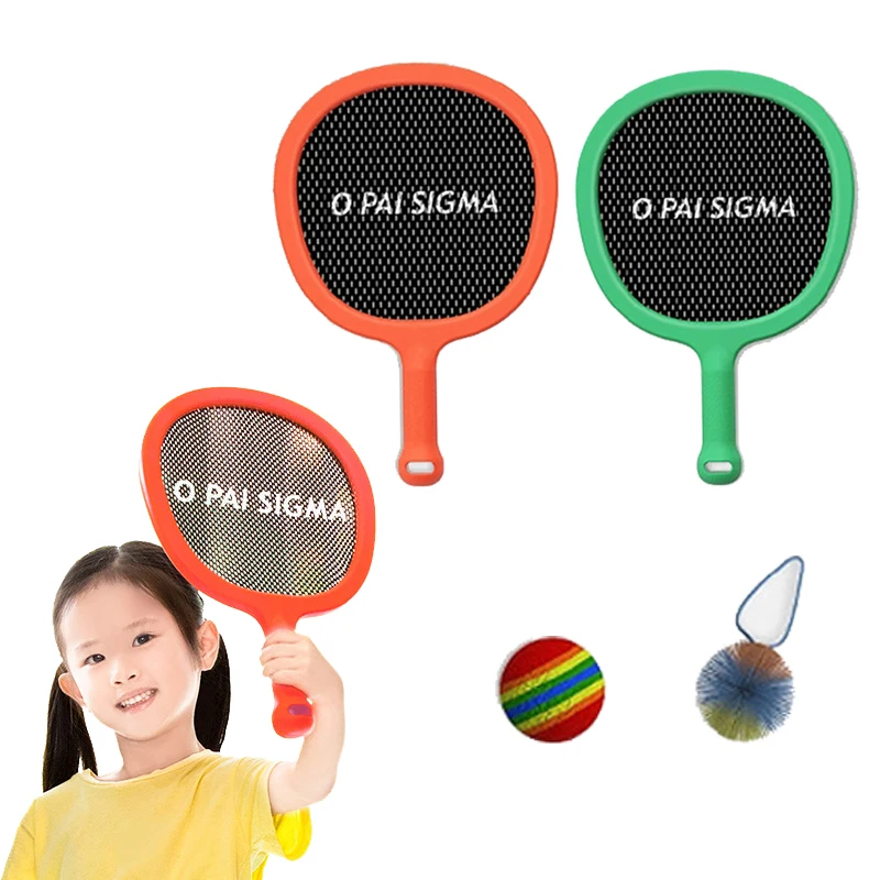 2 Rackets and 2 Paddles Balls Set Outdoor Games Outside Toys Beach Backyard Games Activities Over 3 years old