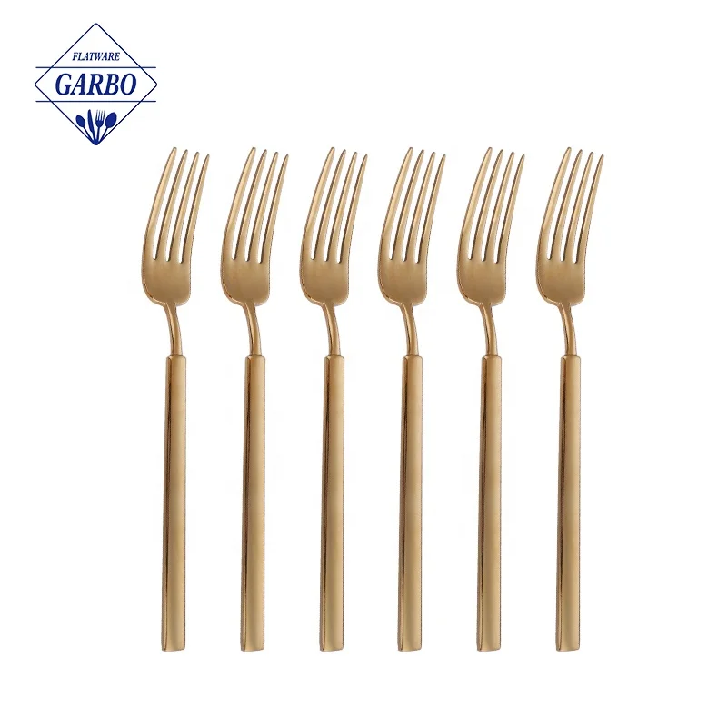 PVD Colored Wedding Luxury Cutlery Gold Knife Set Reusable 420 Stainless Steel Steak Knife Set for Home Hotel Restaurant