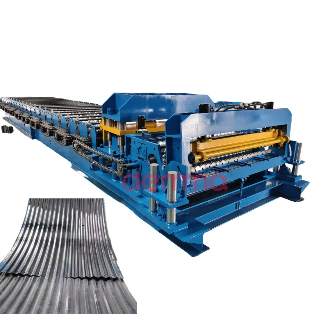 Automatic high quality 4mm granary sheet roller molding and punching production line