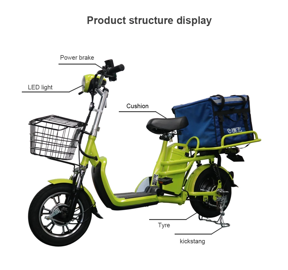 Made In China Popular 280w Electric Scooter With Light 48v10ah Li-ion Battery On Sale