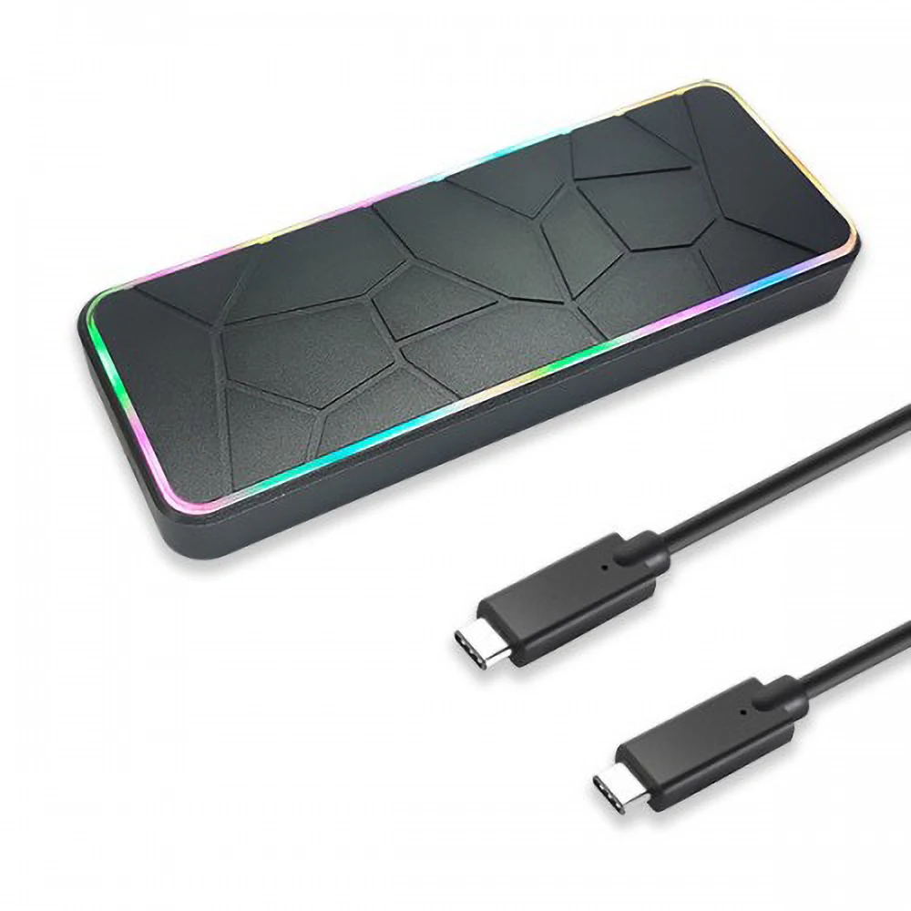  Новейшая подсветка M.2 Nvme Rgb корпус SSD портативный для жесткого диска копия и передача