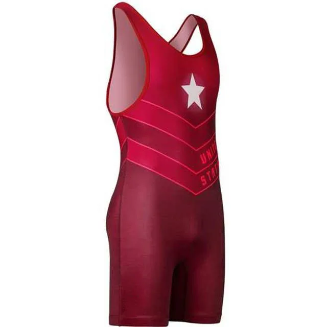 Best Quality China Manufacturer Mens Weightlifting Wrestling Singlet Wears
