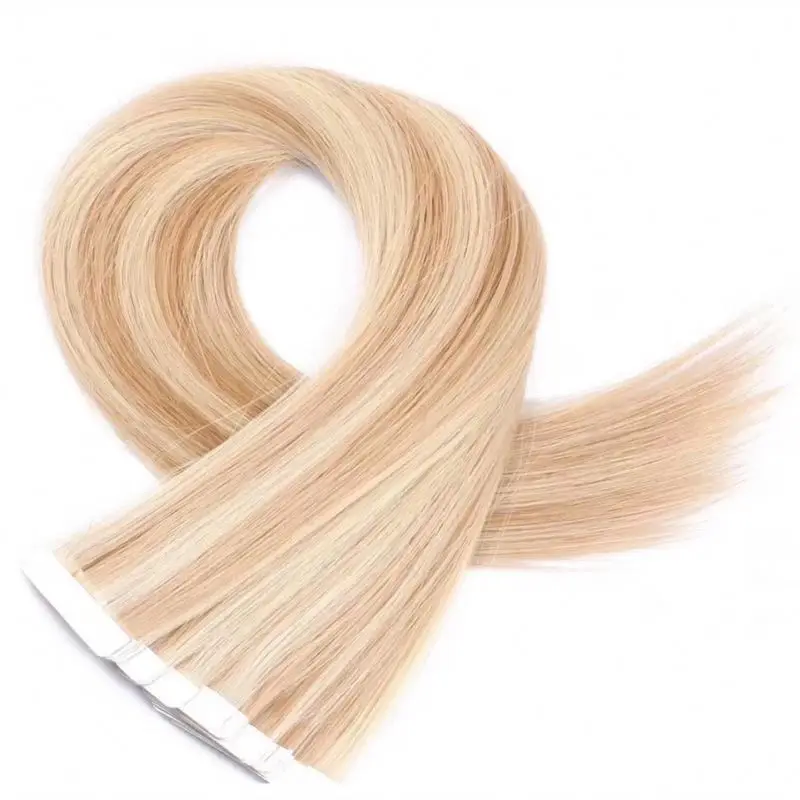 Mens Human Hairpieces Perruqu Cheveux Vigin Remy Hair Tic Tac De Cabel 613 Bundles Piano Color cheap Indian Tape hair