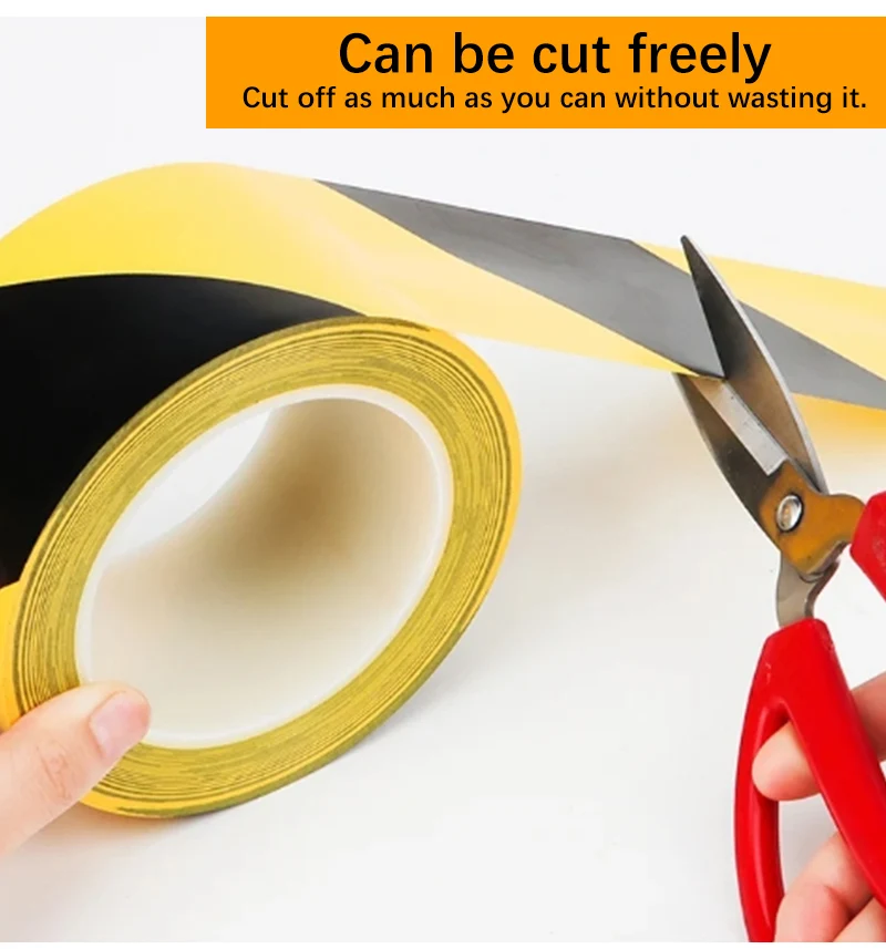 BYSLI Yellow non-Adhesive Underground Customize Printed Safety Barrier Hazard Pvc Warning Roll Tape