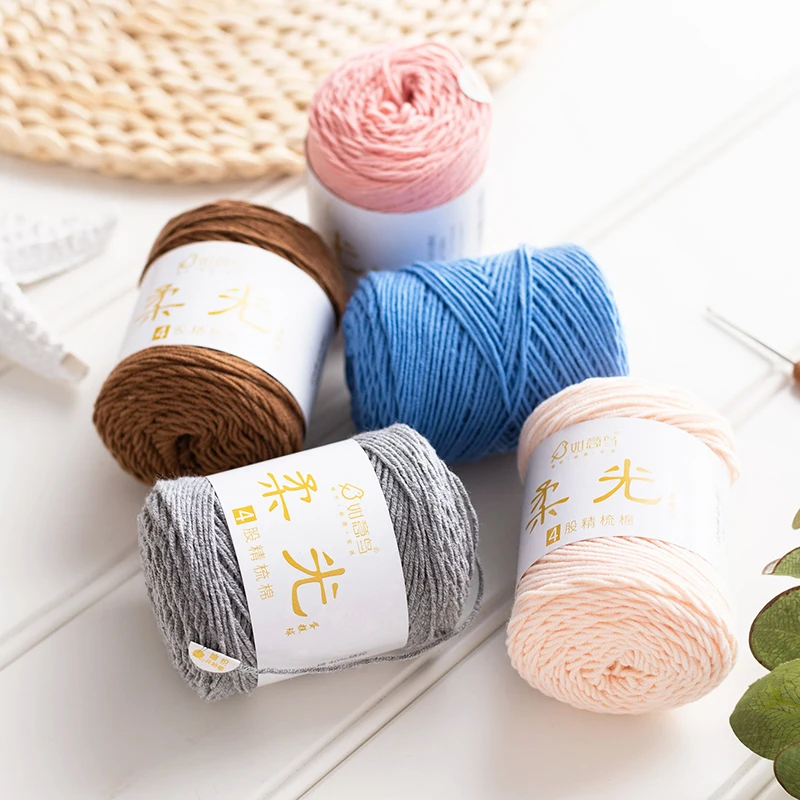 Yarncrafts необычная мягкая пушистая многослойная акриловая хлопчатобумажная пряжа для ручного вязания