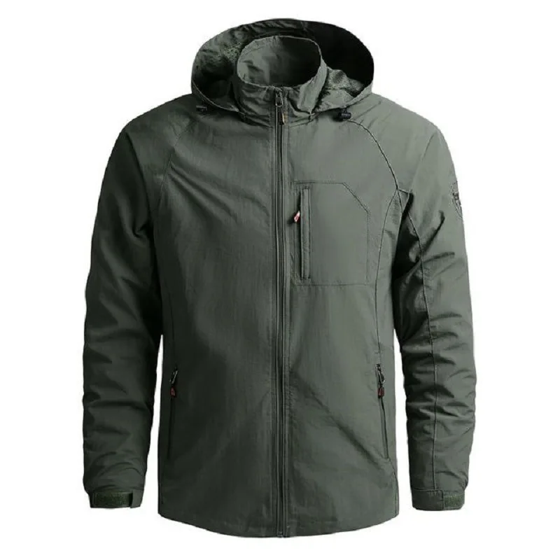 Tactical Softshell Jacket Wind-resistant Fleece Lined Coats With Multi-pockets For Hunting Tactical Jacket Waterproof Jacket