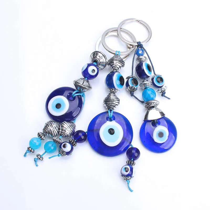 Новинка, Модный стильный брелок для ключей со стразами, брелок для ключей от сглаза