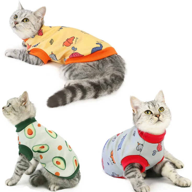 Fashion cotton soft  factory cute pet clothing cat pet clothes cat clothes