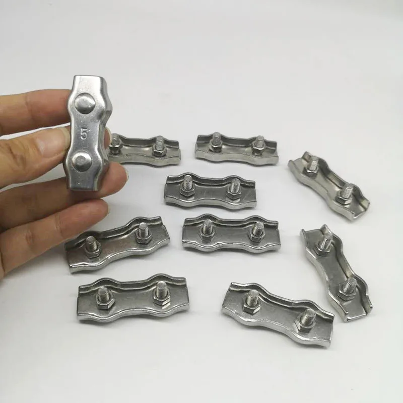 Stainless Steel Metal Single/double Saddle Wire Rope Clips DUPLEX CLIPS