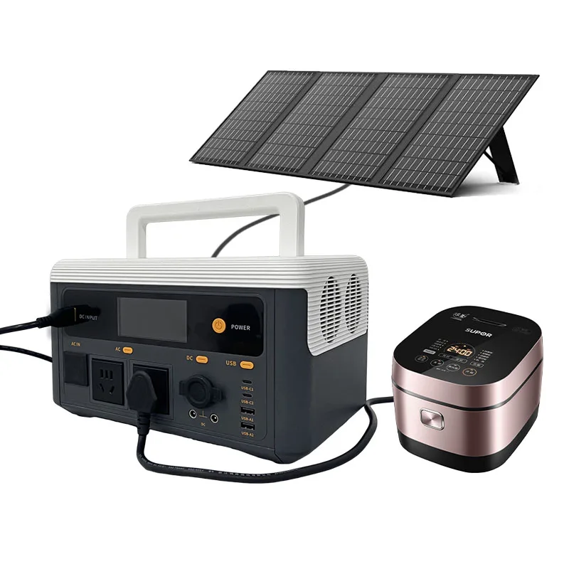 Портативная электростанция 700W/500wh для кемпинга с быстрой зарядкой mppt контроллер солнечного заряда США Великобритания ЕС образцы RTS