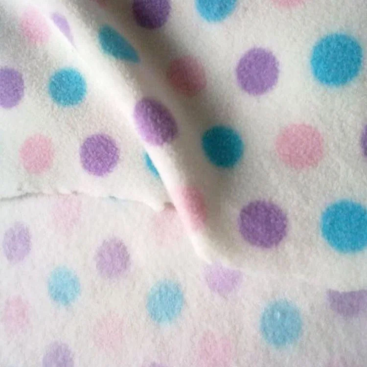 
100% polyester textile fabrics for clothing thermal knitted polar fleece fabric printed 