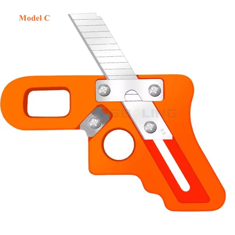 Woodworking tools beveled manual edge planer unpainted board PVC scraper head trimmer edge scraping tool