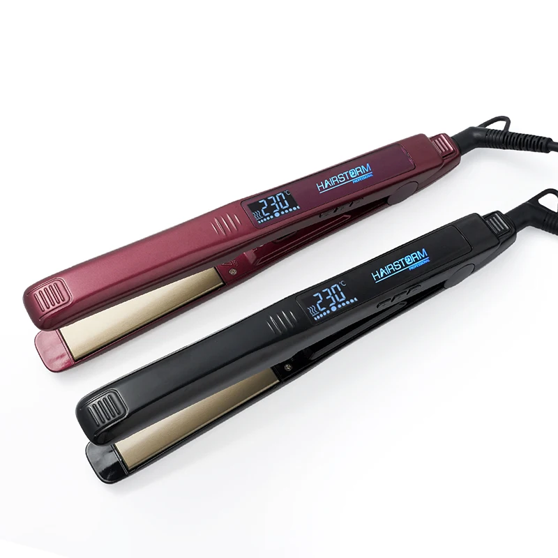 Wholesale 500 Degree Flat Iron Hair Straightener Ceramic Titanium Digital Fast Heating Curling Irons