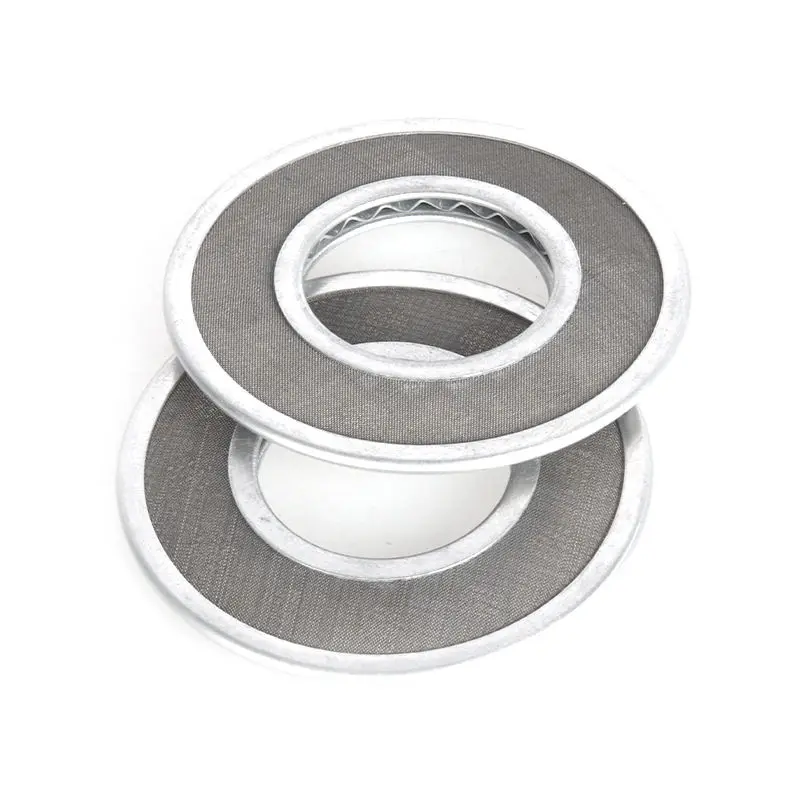 Customized Plain/ Dutch Weave Mesh Spot Welded Packs, Metal Filter Disc, Stainless Steel Extruder Filter Screen (1600776229929)