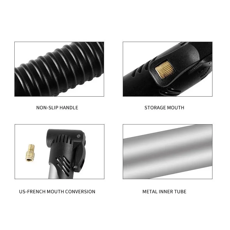 OEM/ODM Bicycle Portable Mini Pump Mountain Bike Schrader Presta Valve Air Pump for Basketball Football Inflatable Equipment