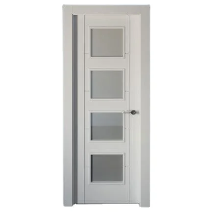 Minimalist 2024 modern original  factory carton crystal entry door waterproof customized with high quality for villa house
