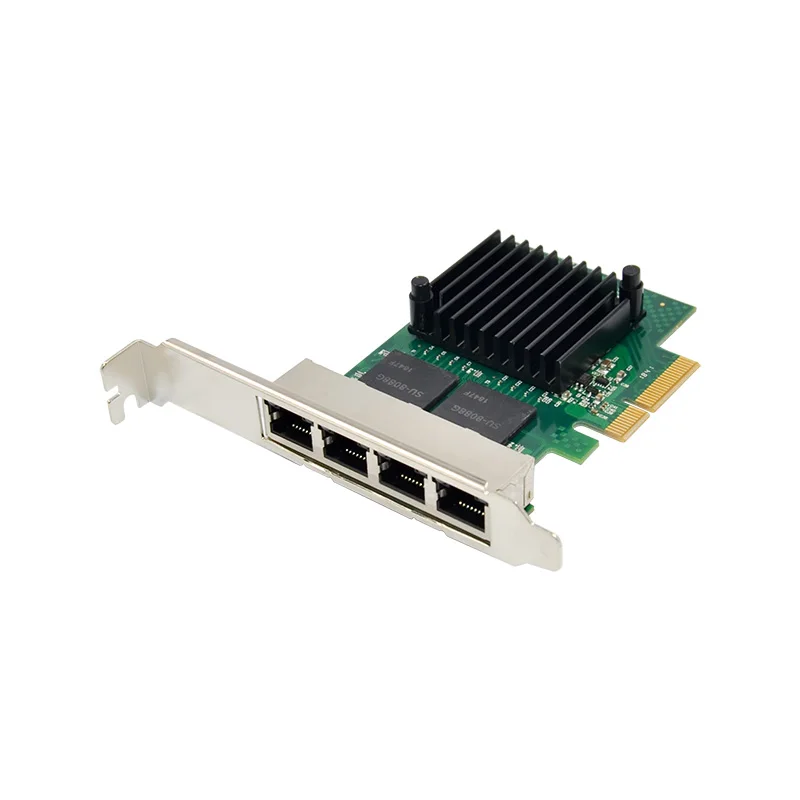 Длительный срок Высокое качество I350 AM4 1G 4 порта Rj45 PCI Express 1X Ethernet сетевой адаптер