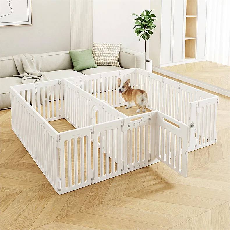 New style pets playpen indoor pet furniture, dog and cat small animal enclosure fence with raised plastic isolation fence