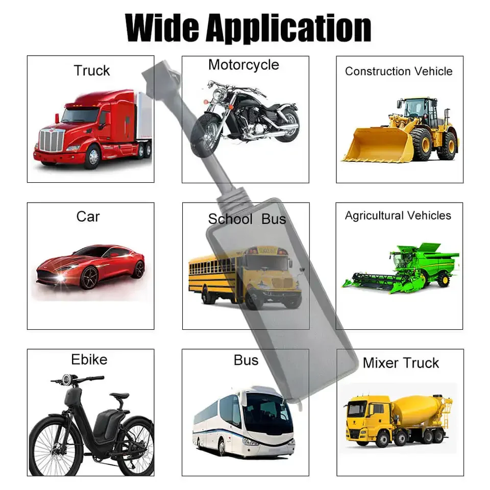 4G+2G Bluetooth GPS Tracker with SOS Microphone Cut Off Fuel for Fleet Management Vehicle Locator 24/7 Realtime Tracking