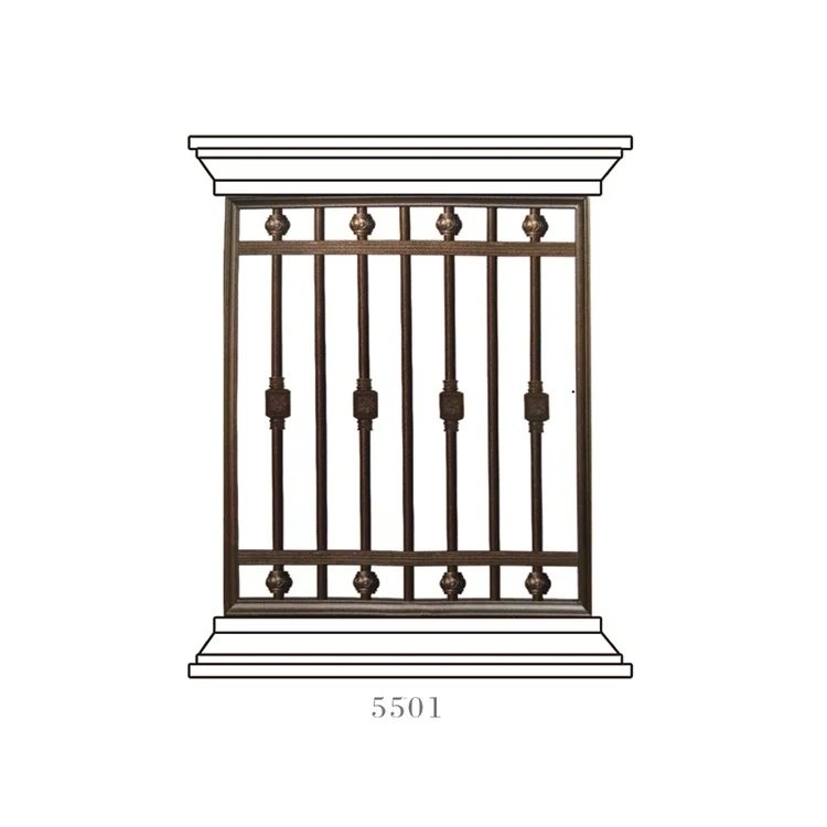 Luxury wrought iron window lattice design grille screen