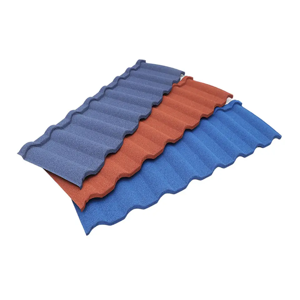 Environmental Friendly Roof Shingles Hot Sale Stone Coated Steel Roofing Metal Roof Tile