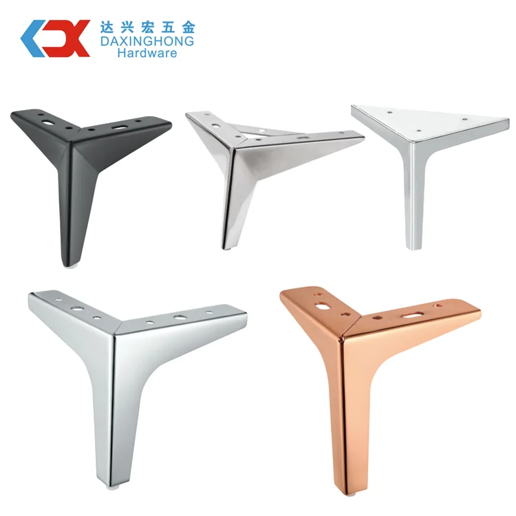 Luxury Rose Gold Sofa Accessories Upholstery Brass Cast Iron Metal Furniture Legs for Cabinet