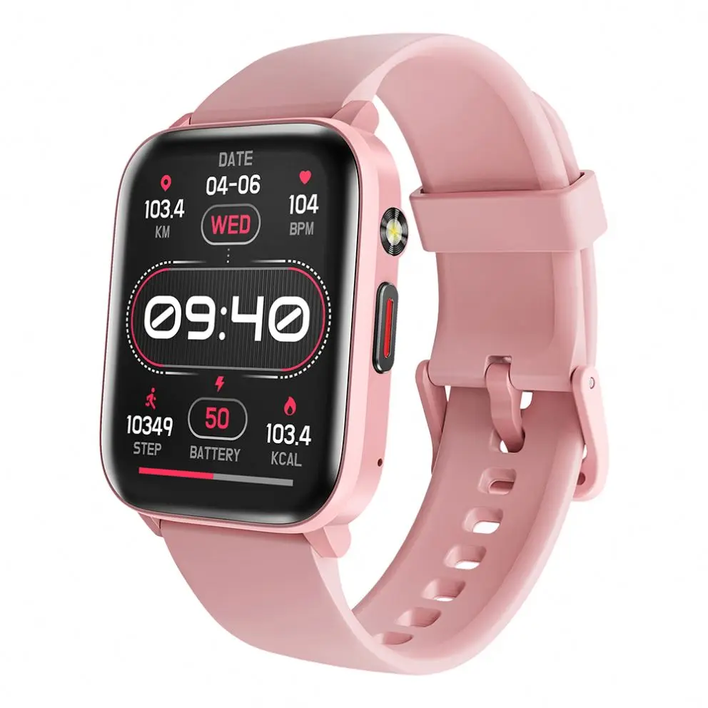 2024 T63B Sport Smart watch with Flashlight 1.83inch BT Call Waterproof Heart Rate Blood Oxygen Blood Pressure Smartwatch