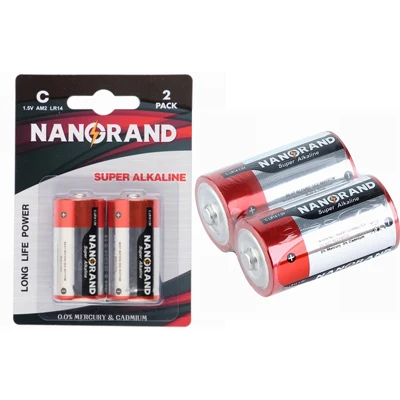 Различные долговечные щелочные батареи Lr14 1,5 в размера C для небольших электрических приборов