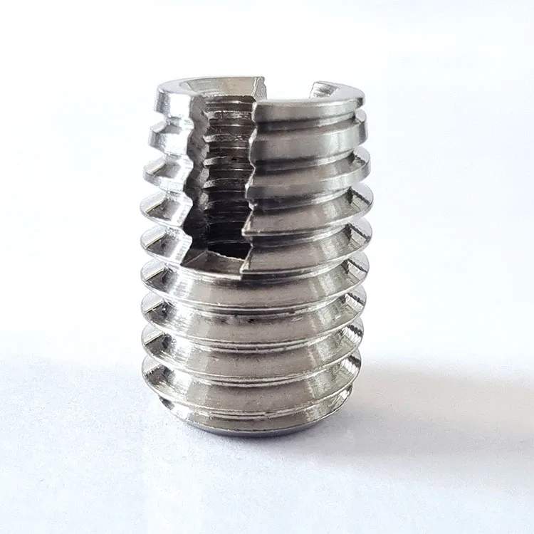 China fastener manufacturer m4 self-tapping thread insert for plastic