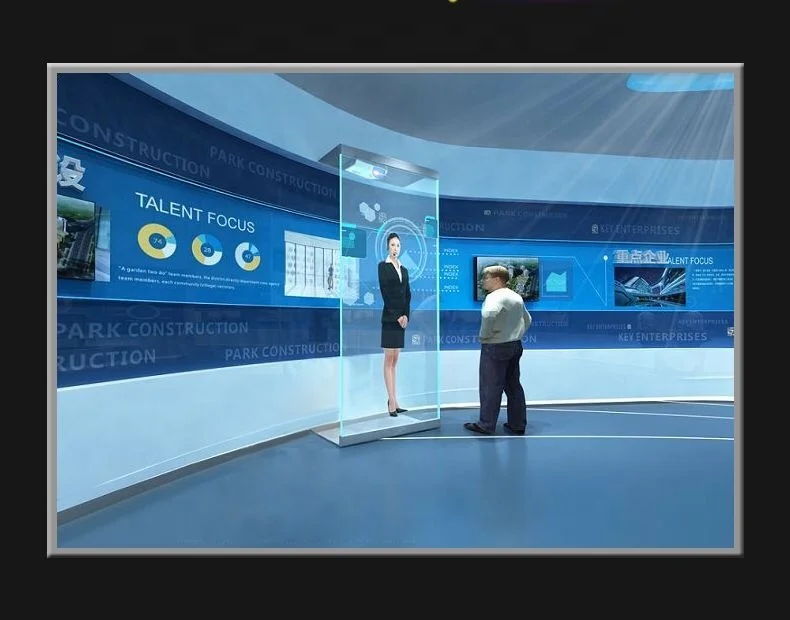 Rear type 85% super transparent self-adhesive holographic projection film is used in glass Windows