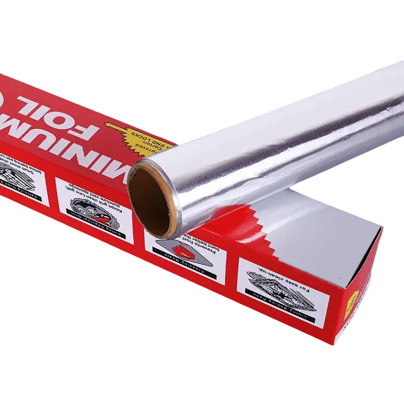 18*75sq.ft Soft temper Aluminium Foil Rolls Food Grade Packing Aluminum  Tin Foil For Catering Baking Foil