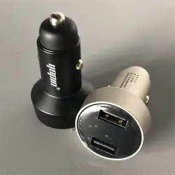 Car Charger For Cigarette Lighter Smart Phone USB Adapter Mobile Phone Charger Dual USB Digital Display Voltmeter Fast Charging