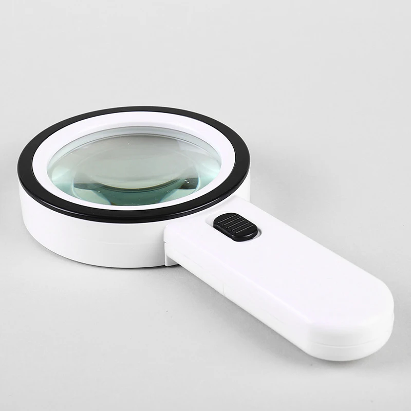 Multipurpose Double layer optical 30x enlarge 12 led magnifying glasses magnifying glass led light