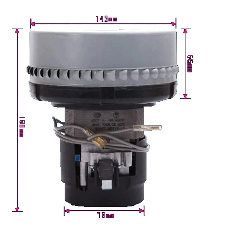 BF856 1000/1500W low noise all models vacuum motor for industrial or commercial wet and dry vacuum cleaner accessories
