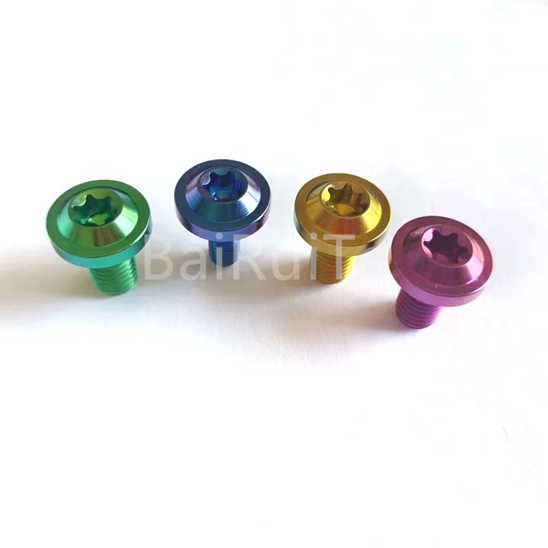 M10 X10/15/20/25/30/35mm Titanium Disc Head Bolts  for Motorcycles Car Wheel Tire
