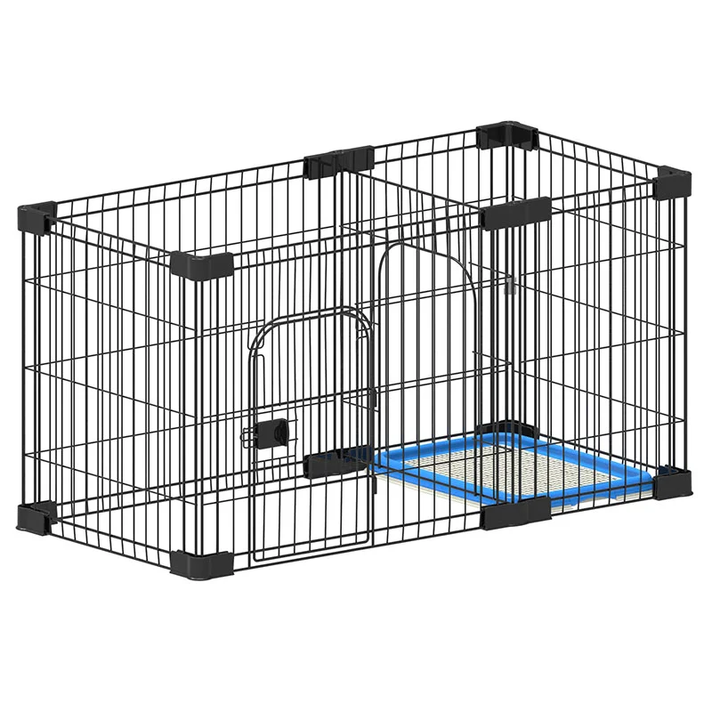 Large divider playpen  pet cages cheap big size dog play cage  portable 4 panel folding puppy pen