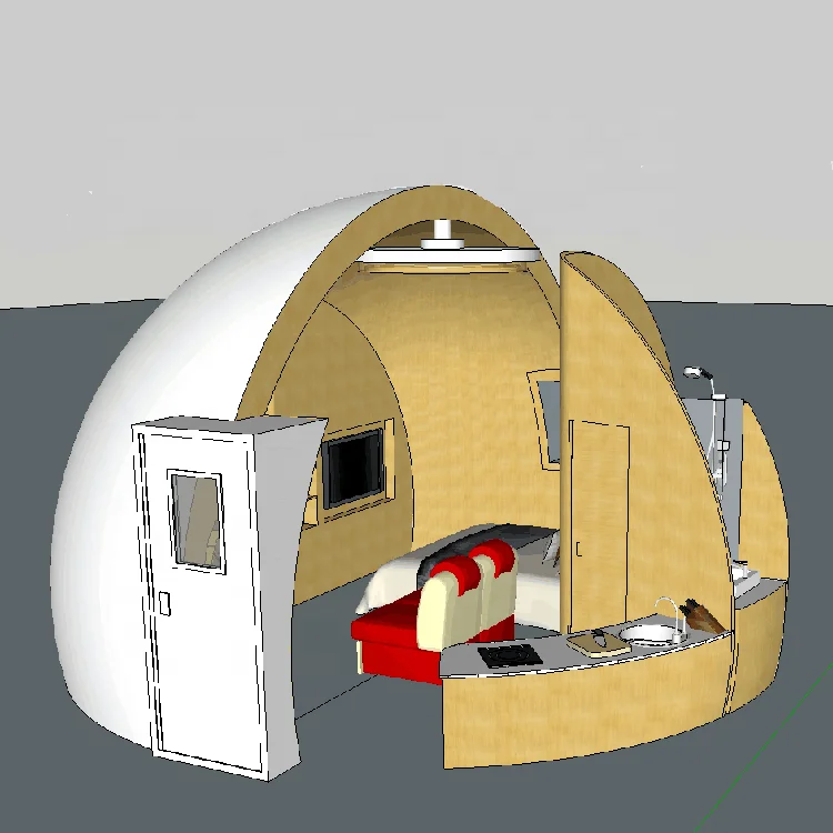 Фабричная цена, легко собираемые сборные дома из ФАП Mars dome с отличной Полиуретановой изоляцией толщиной 5 см для дома