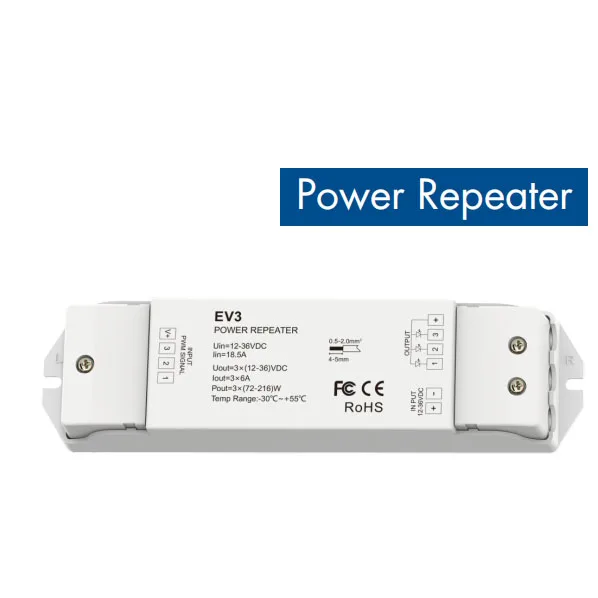 EV3  12V-36V led amplifier power repeater fo RGB  led strip light