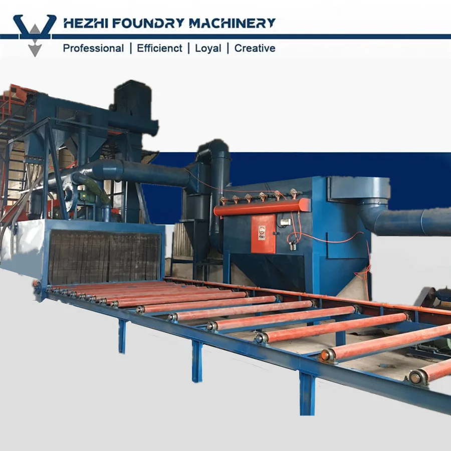 H Beam Profile Shot Blasting Equipment Machine Wheel Blaster QH69 for Steel Surface Continuous Treatment