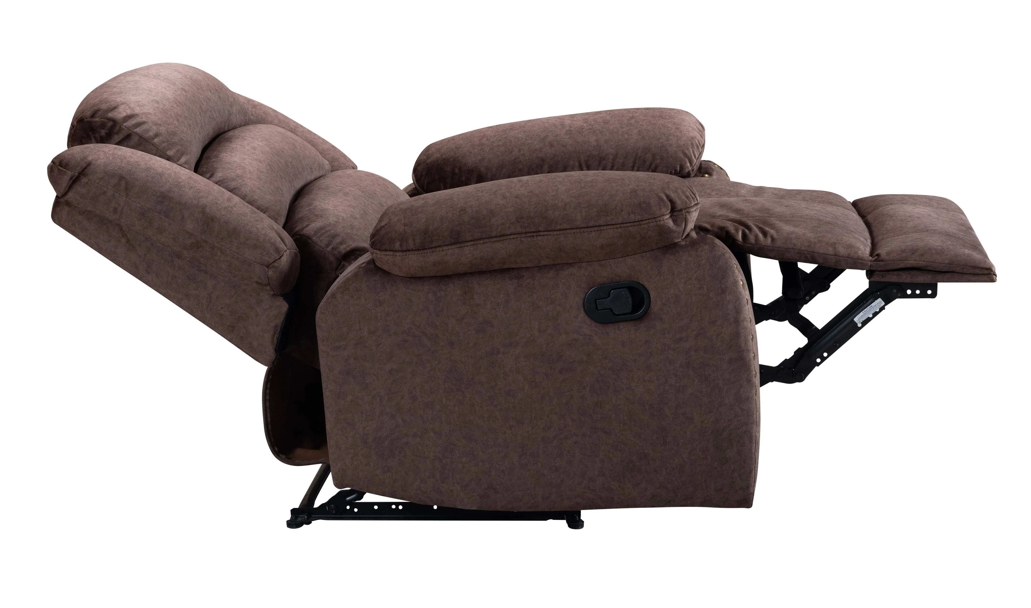 Velvet Fabric Brass Nail 3 Hot Selling Brown Modern Living Room American Style seaters Recliner Sofa