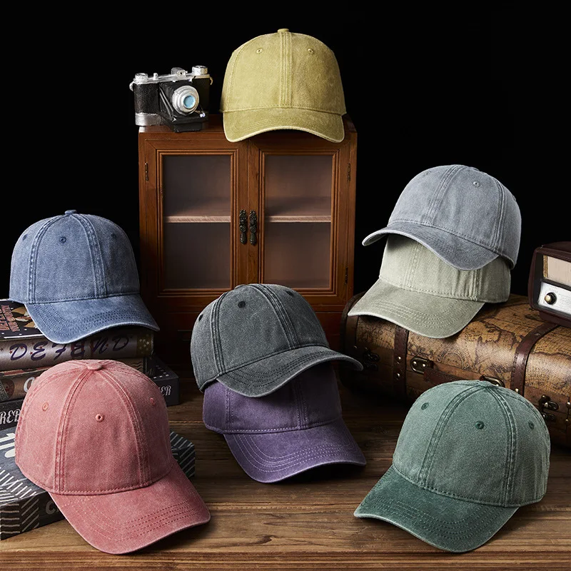 OEM 6 Panel Baseball Cap Vintage Wholesale Custom Blank Adjustable Sports Baseball Caps