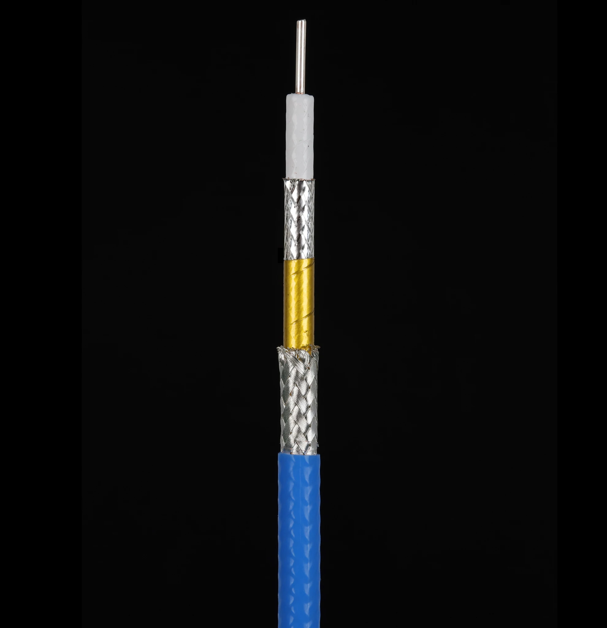 HB520Blue colour 50 ohms Communication interconnect Low Passive Intermodulation High Performance RF Coaxial Cable