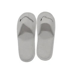 Hot selling products can wholesale hotel slippers indoor anti - slip soft silk - screen printing towel slippers