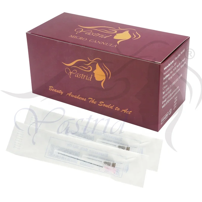 
High quality yastrid blunt cannula dermal filler needles 18g 70mm 