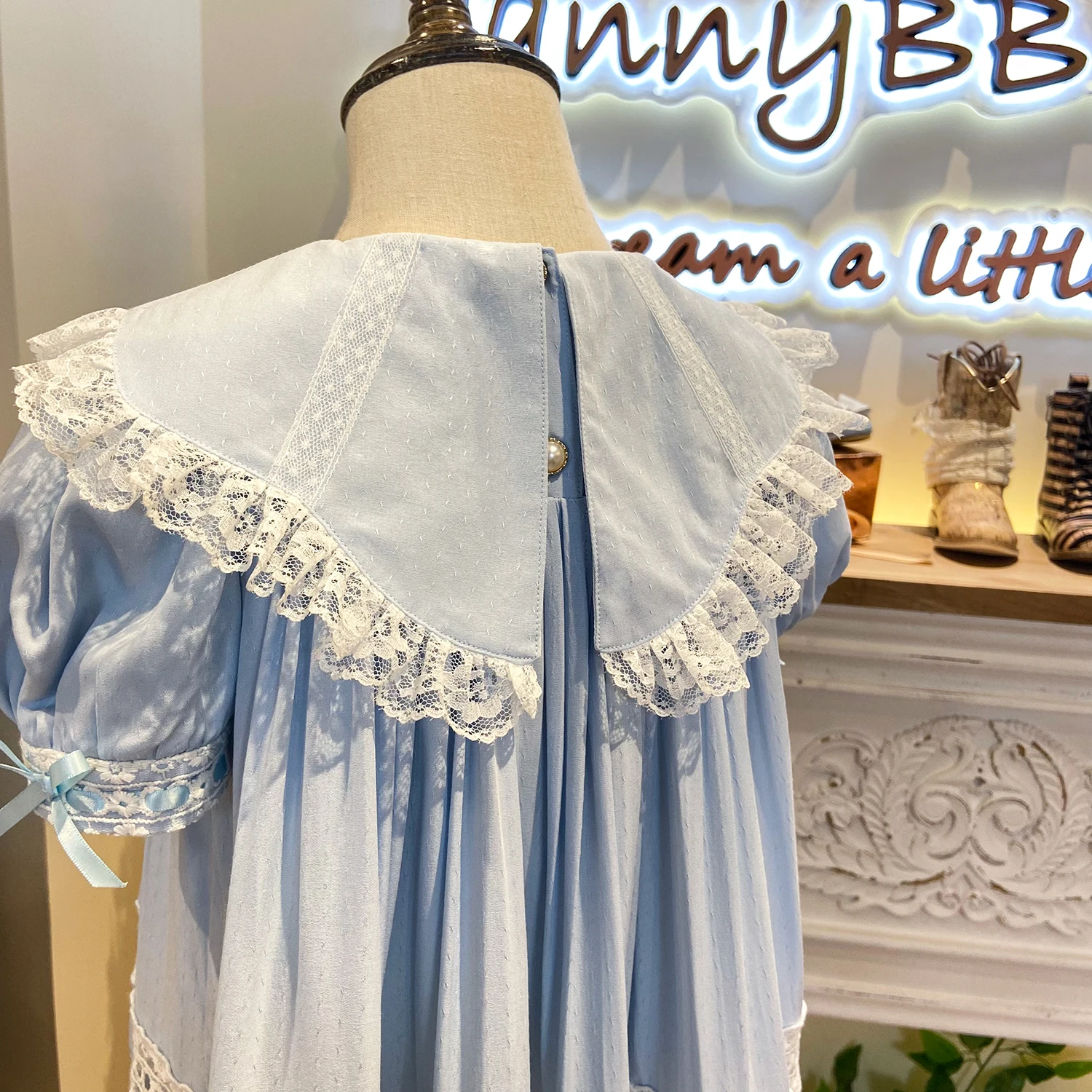 christening dress for baby girl gown dress for baby girl 2 - 14 yrs cotton smocked baby girl Heirloom Dress