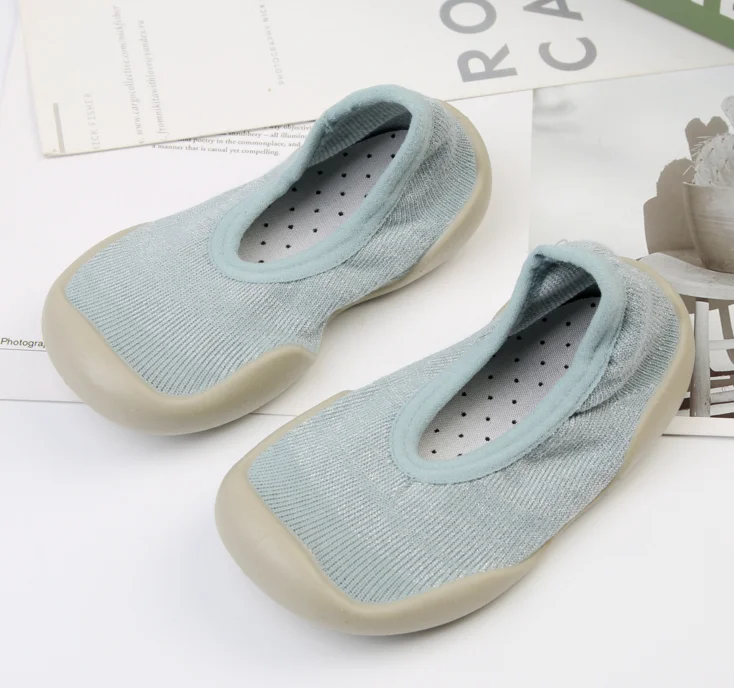 Unisex Baby Socks Shoes Anti Slip Floor Socks with Soft Rubber Bottom Infant Newborn Cotton Sock Boots