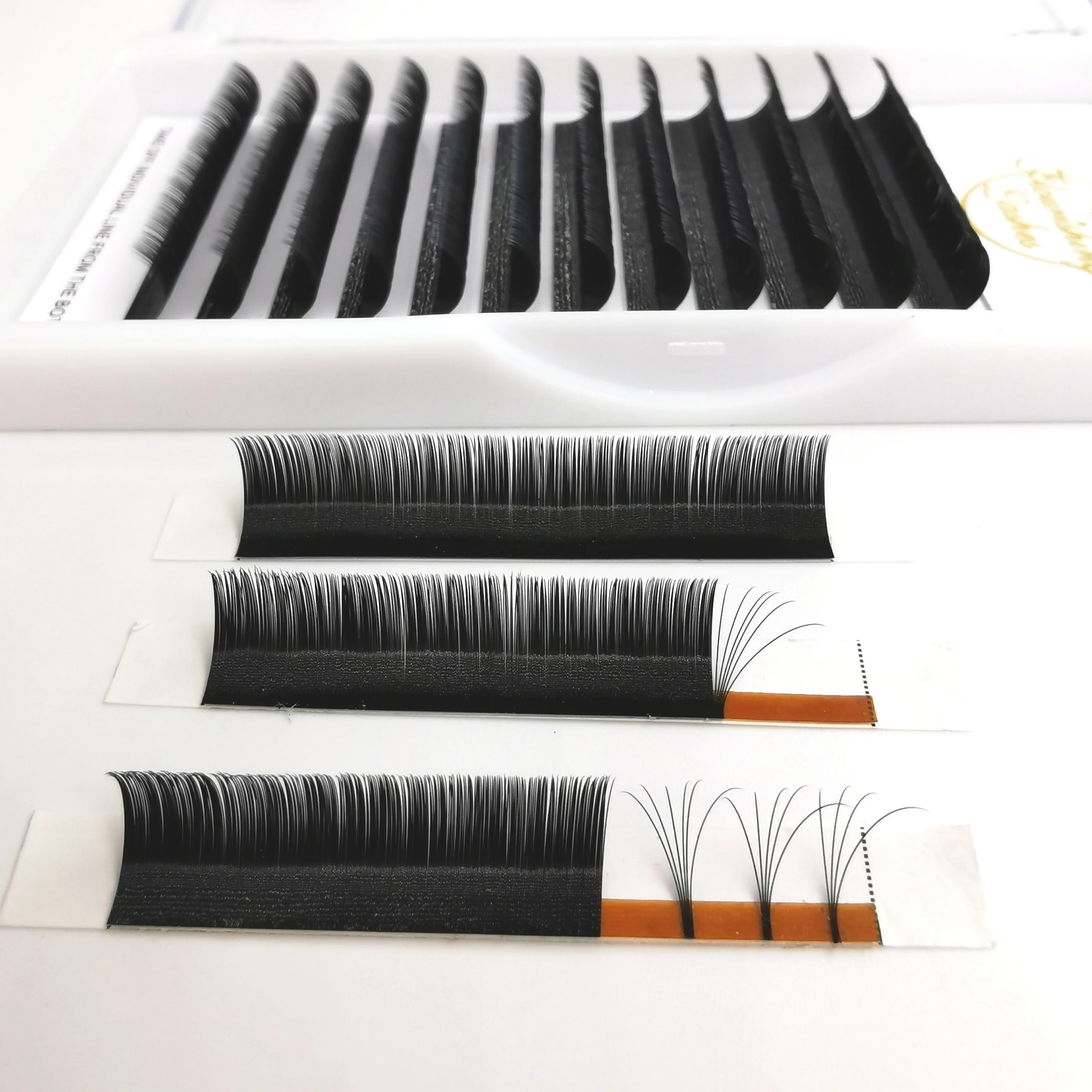 China suppliers Best Selling Flourishinglashes flat classic lashes with your own Logo lash extensions