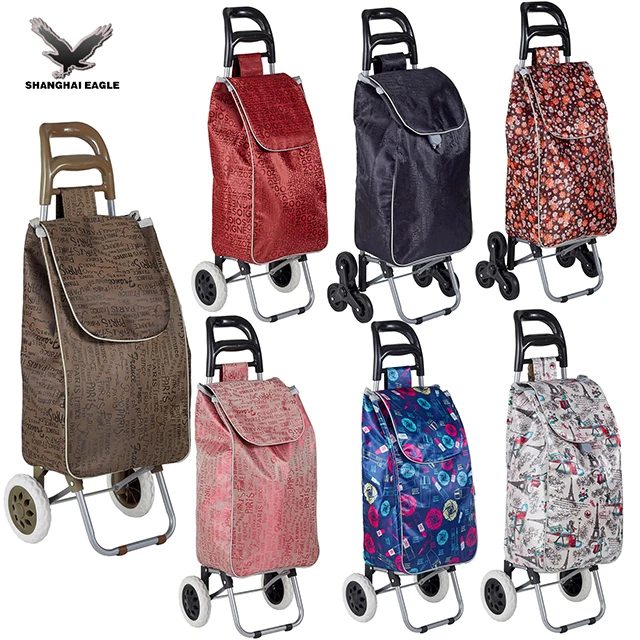 Wholesale Shopping Trolley Bag Portable Market Trolley Cart Shopping Bag Shop Trolley with Wheels