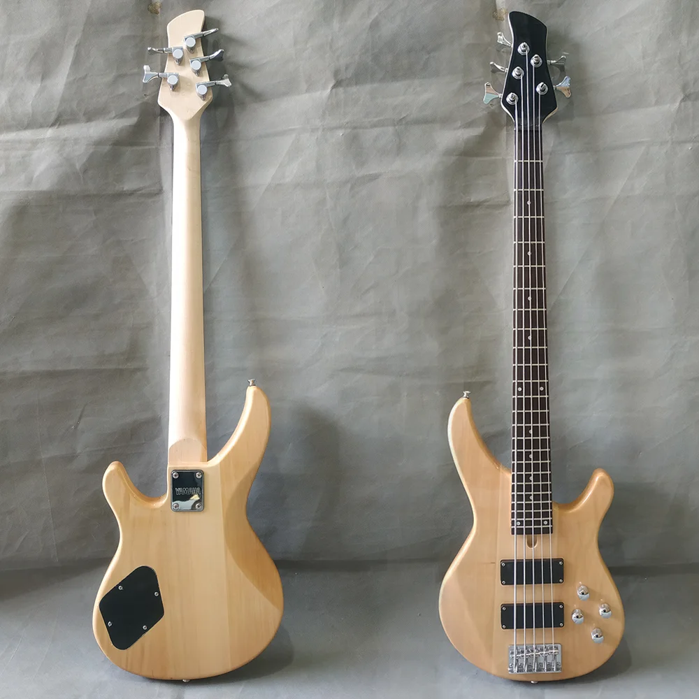 Yujing музыкальный правый электрический бас кленовый шейный Электрический
